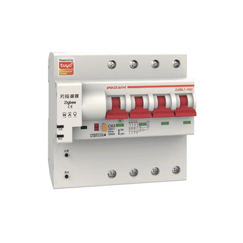Image of Tuya WiFi Circuit Breaker 4P with Power Meter & Leakage Protection