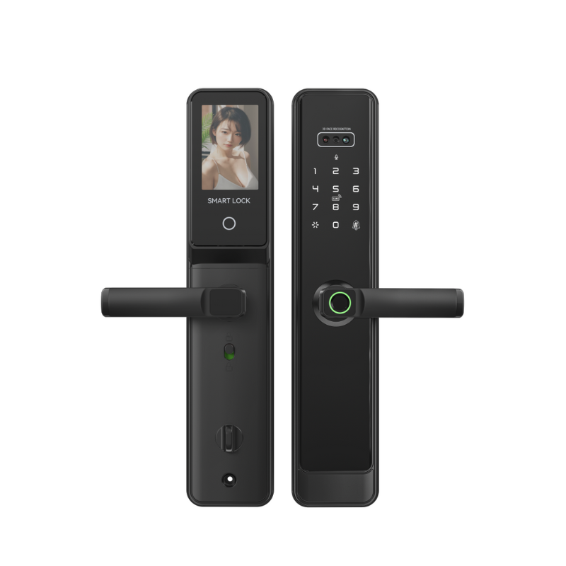 Image of N1 Ultra-Black 3D Face & Palm Vein TUYA Smart Door Lock